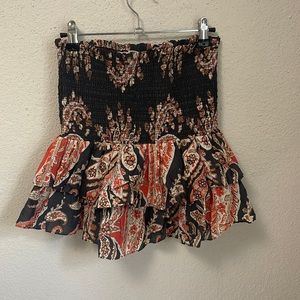 Isabel Marant Étoile Elastic Ruched Ruffle Skirt